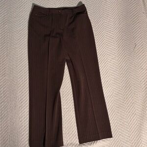 Rafaella Brown Pinstripe Trousers